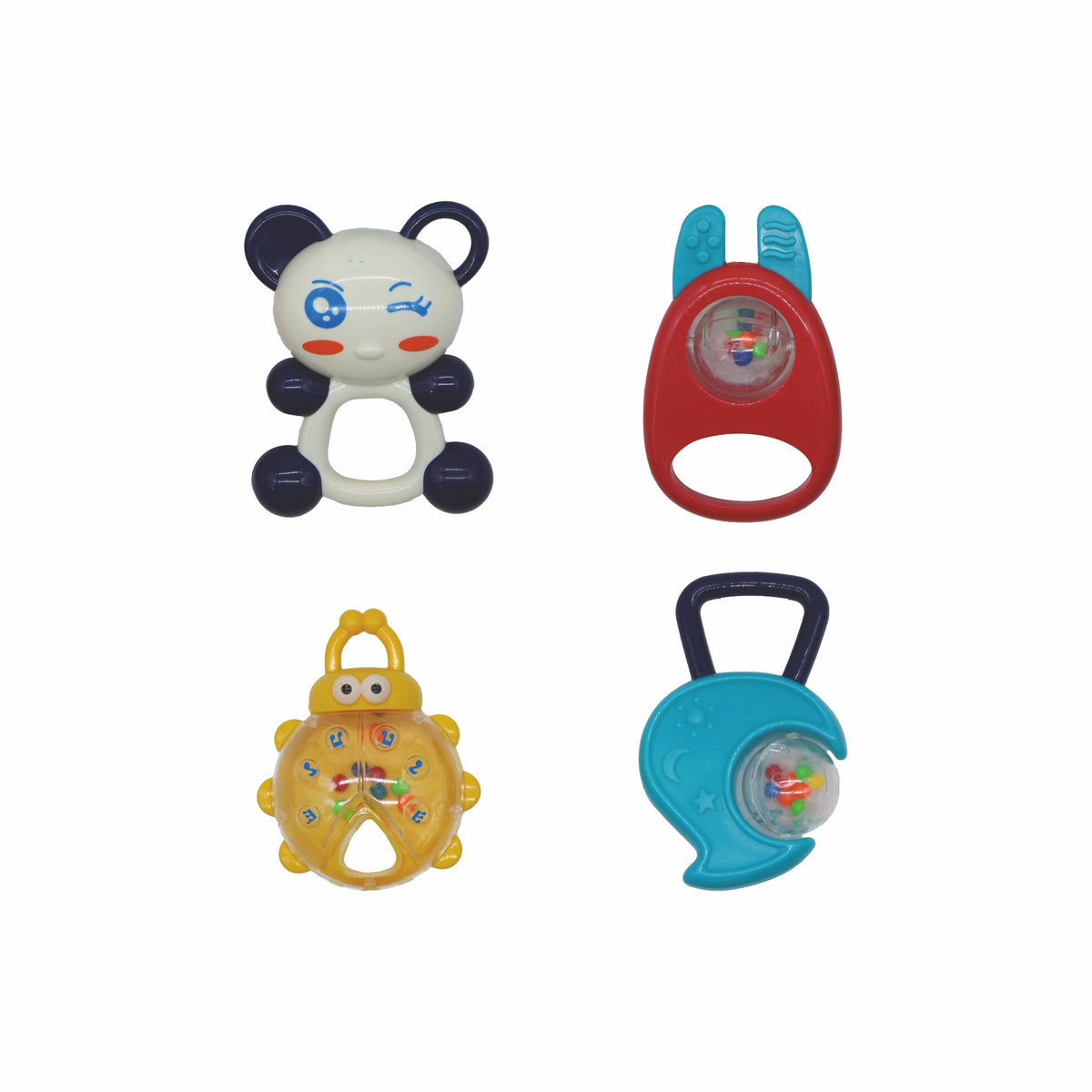 MamaBaba 4 Piece Baby Rattle Set | Toys & Toys