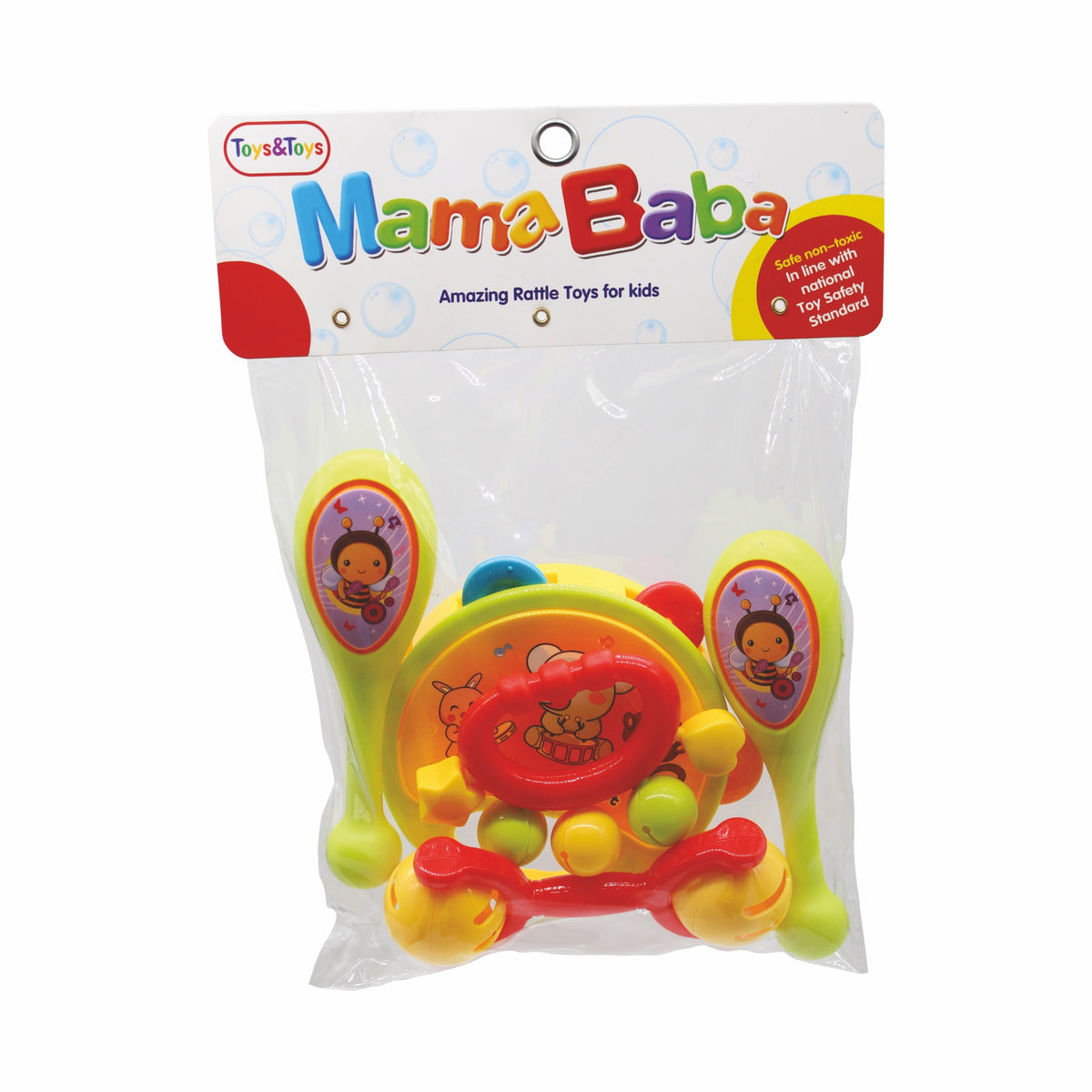 MamaBaba 5 Piece Baby Rattle Set | Toys & Toys