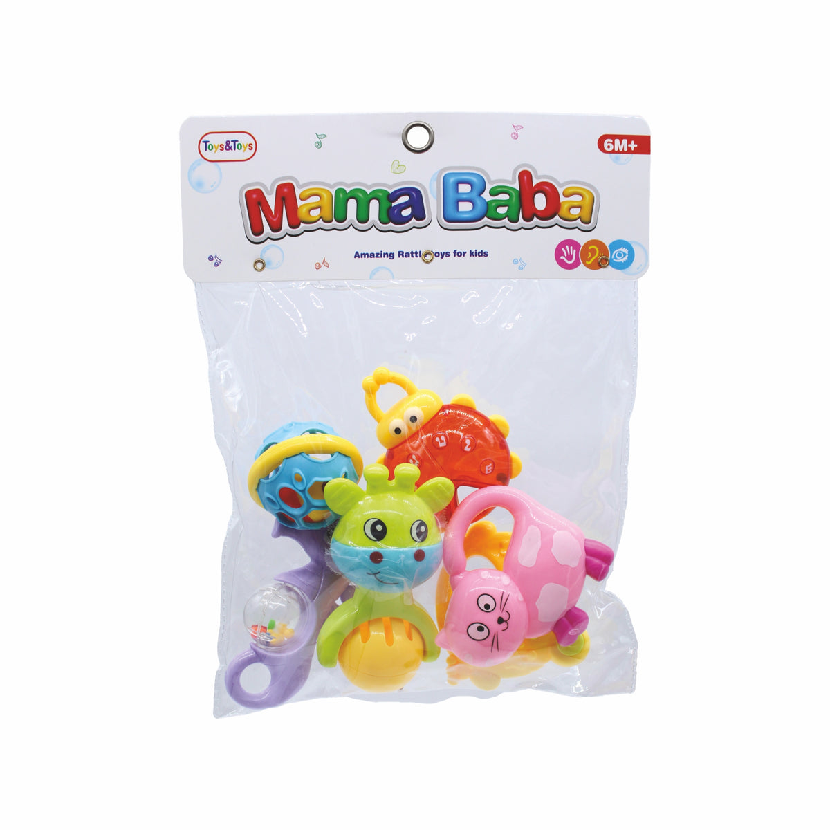 MamaBaba 6 Piece Baby Rattle Set | Toys & Toys