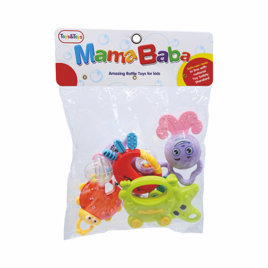 MamaBaba 6 Piece Baby Rattle Set | Toys & Toys