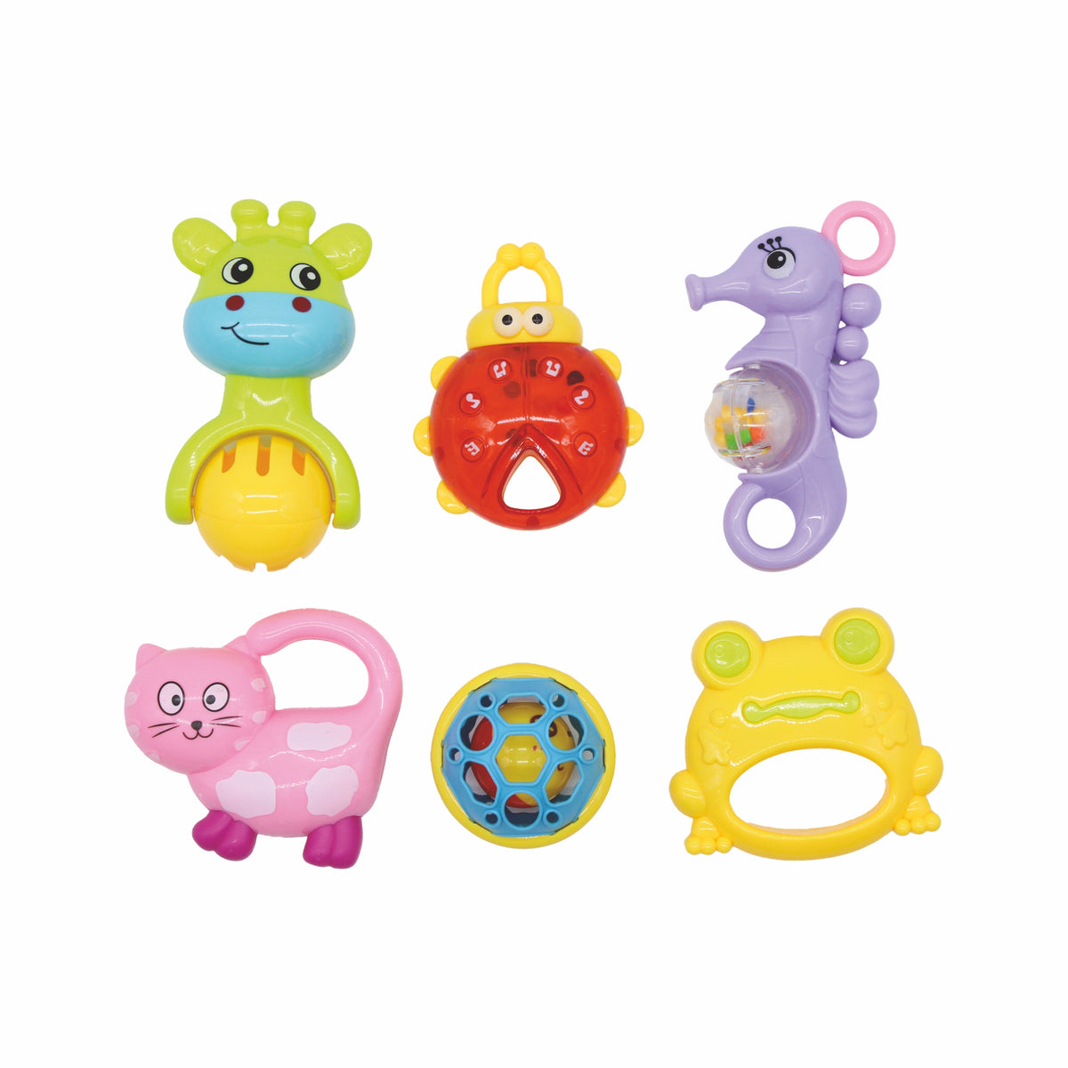 MamaBaba 6 Piece Baby Rattle Set | Toys & Toys