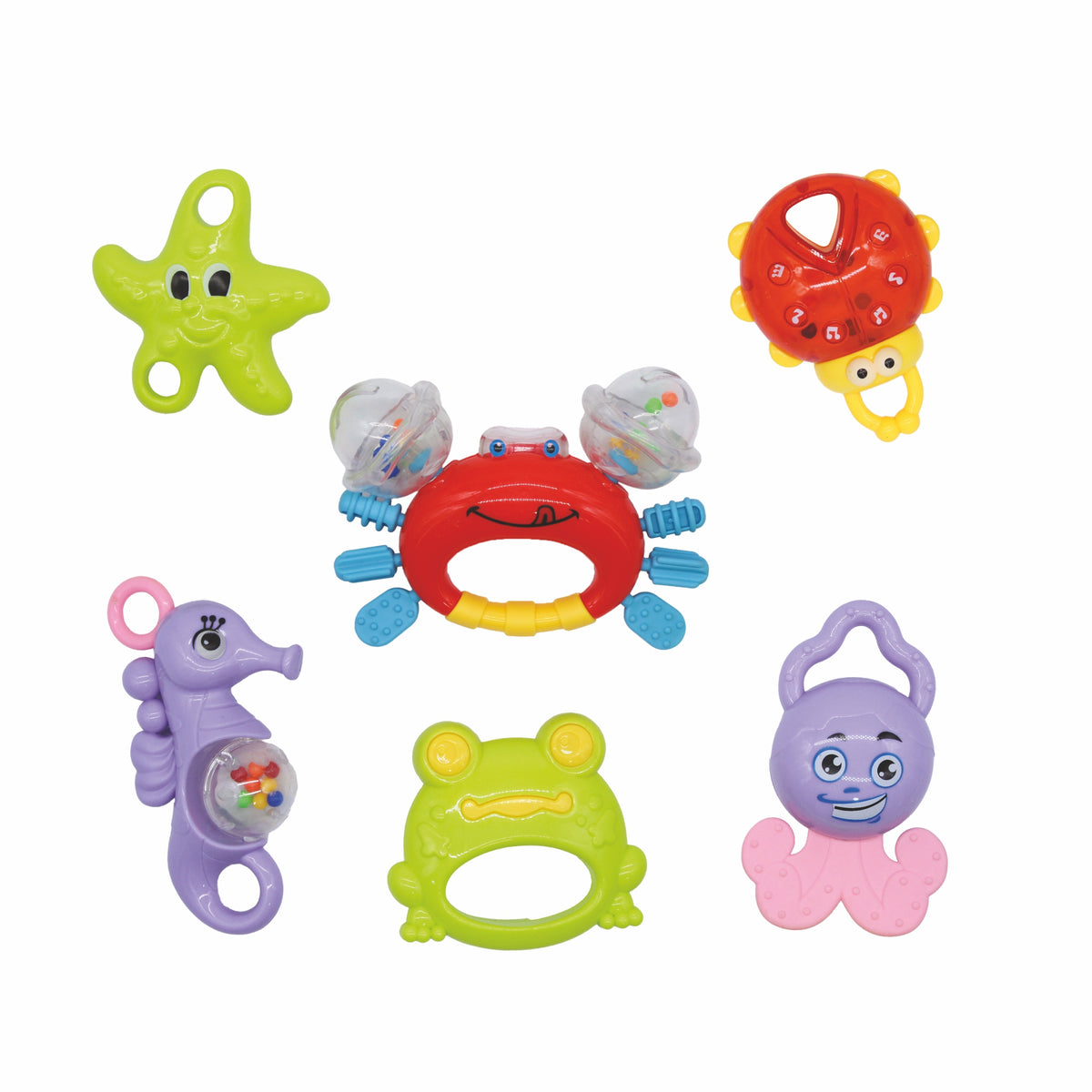 MamaBaba 6 Piece Baby Rattle Set | Toys & Toys
