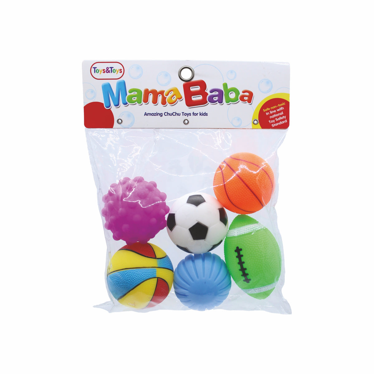 MamaBaba 6 Piece Ball Baby Toy Set | Toys & Toys