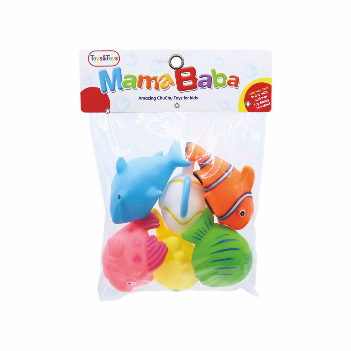 MamaBaba 6 Piece Fish Baby Toy Set | Toys & Toys