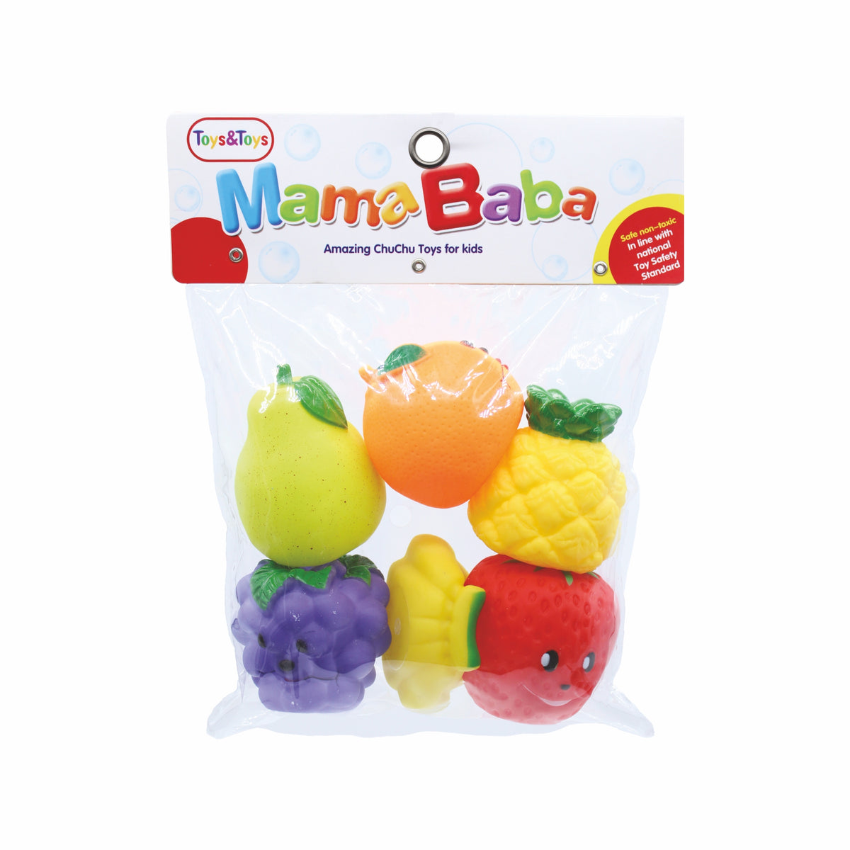 MamaBaba 6 Piece Fruit Baby Toy Set | Toys & Toys