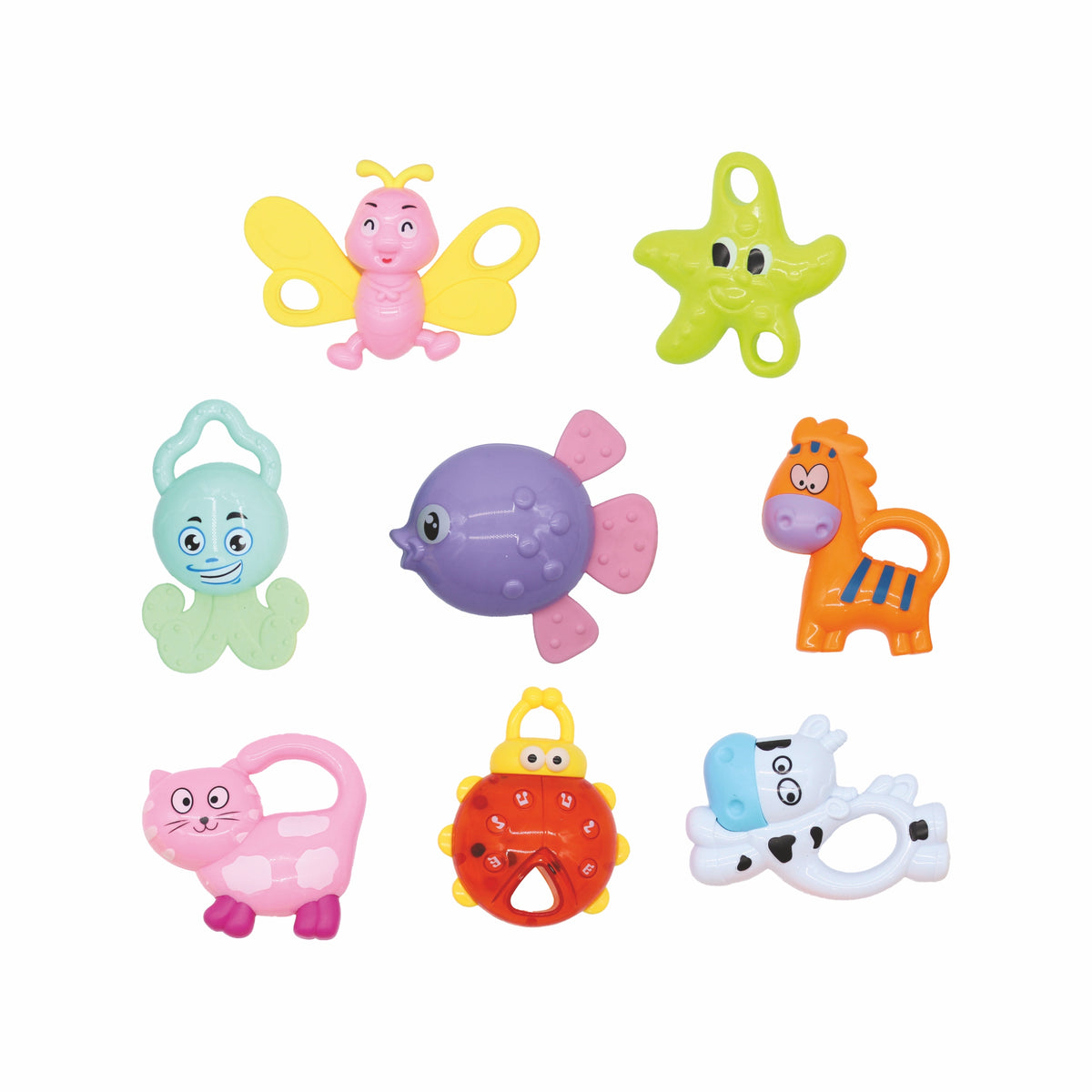 MamaBaba 8 Piece Baby Rattle Set | Toys & Toys