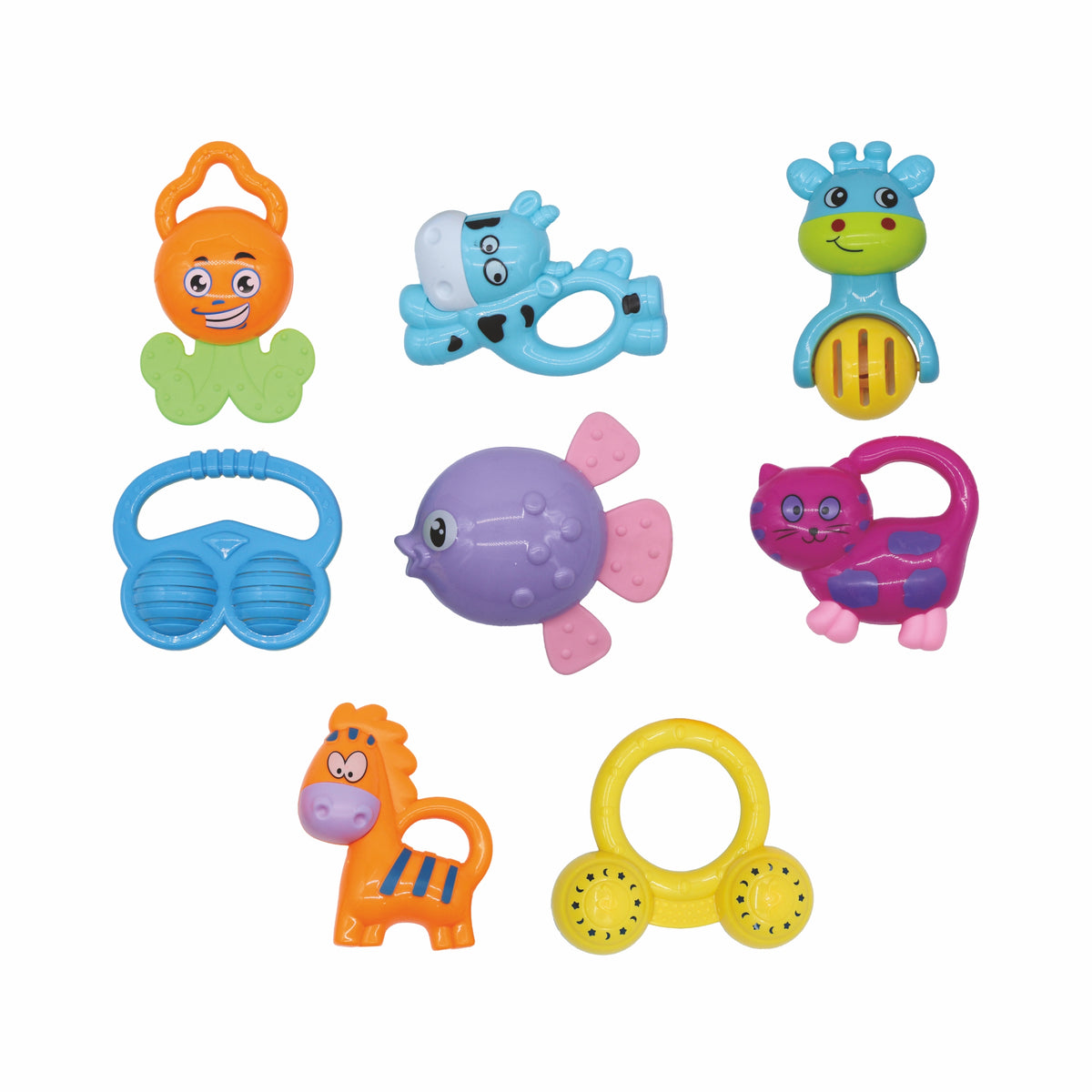 MamaBaba 8 Piece Baby Rattle Set | Toys & Toys