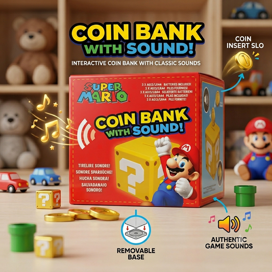 Mario Character Coin Bank for Kids