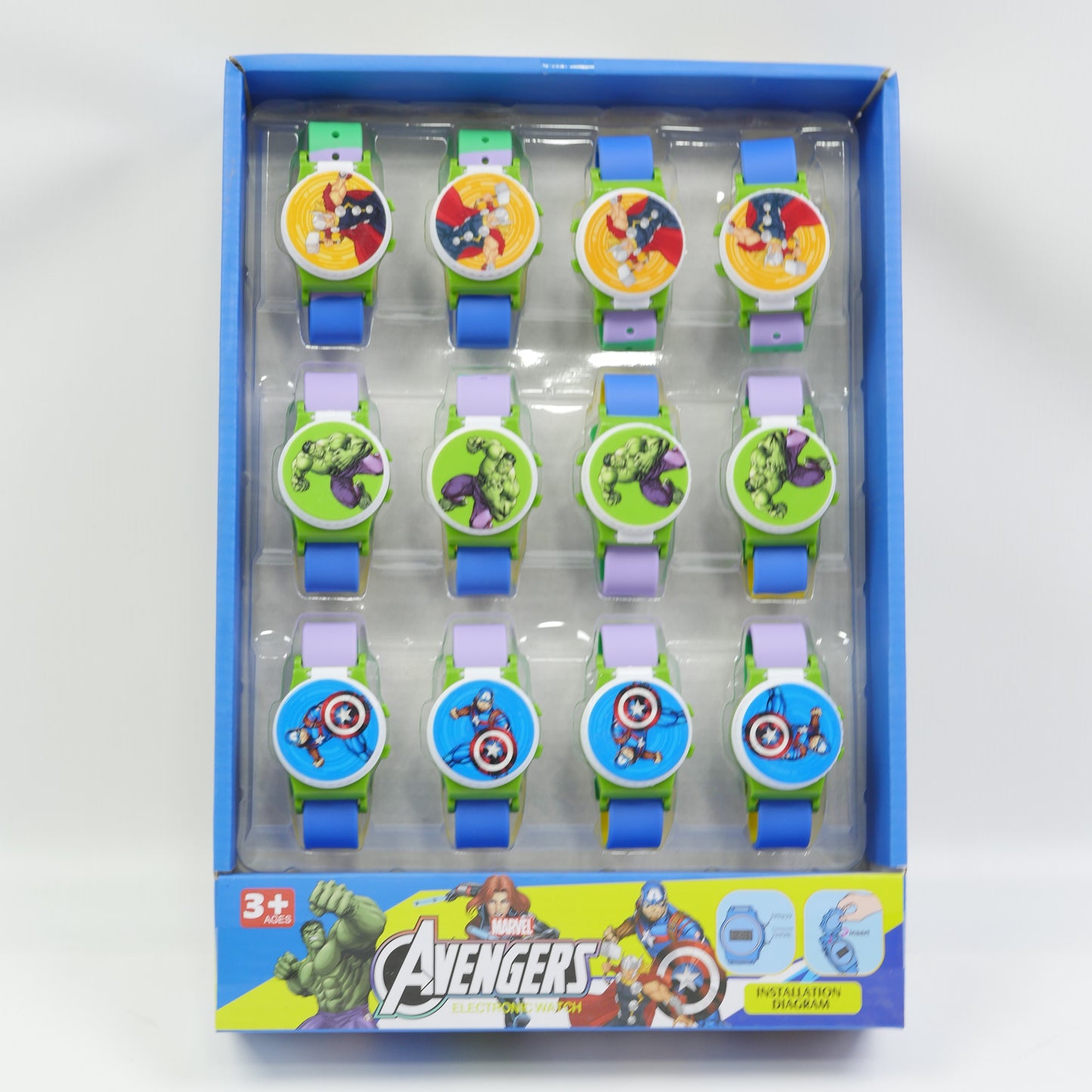 Marvel Avengers Digital Kids Watch - Assorted Design - Ages 3+