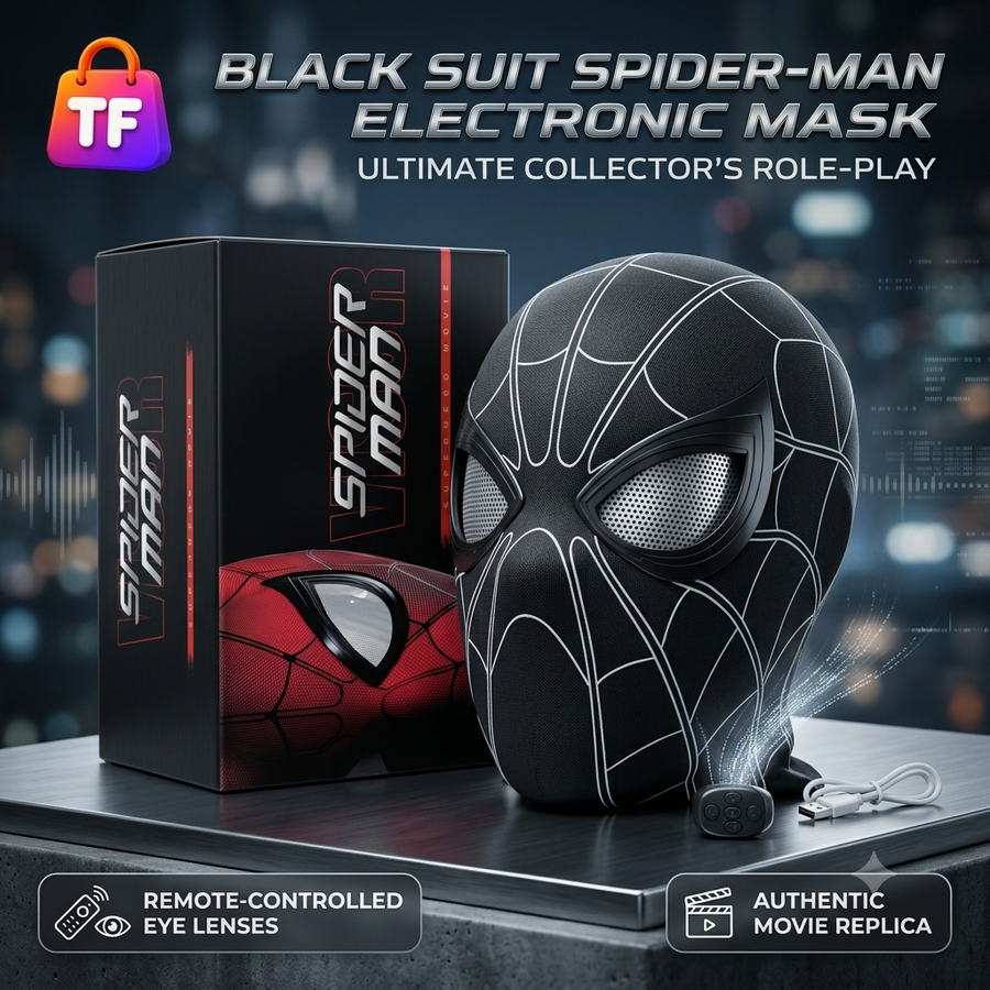 Marvel Spider-Man Electronic Mask with Sound and USB Charging for Kids