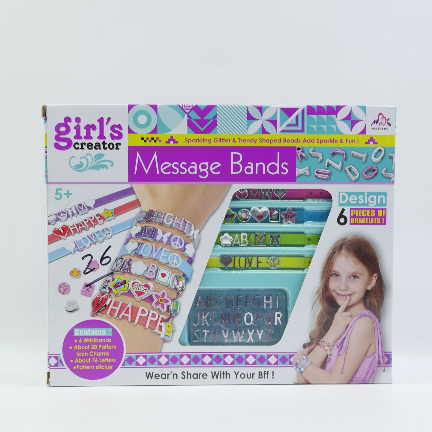 Message Band Bracelet Design Set for Kids