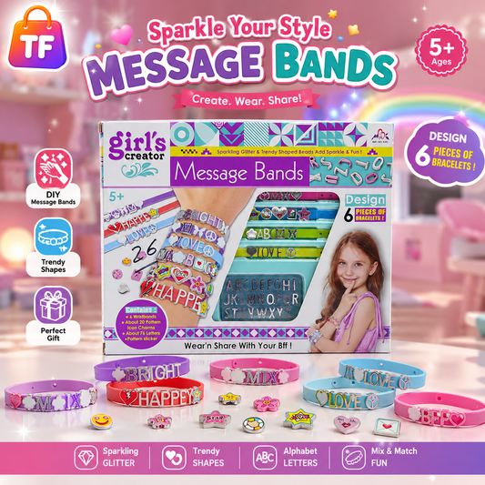 Message Band Bracelet Design Set for Kids