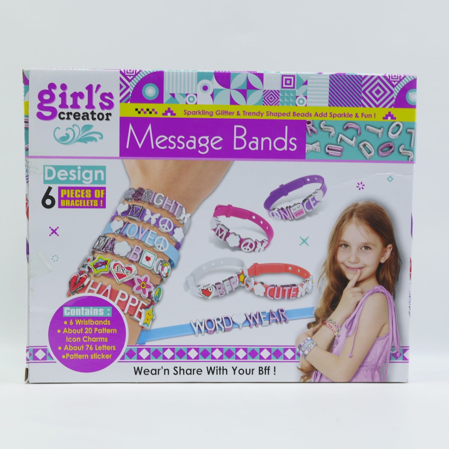Message Band Bracelet Design Set for Kids