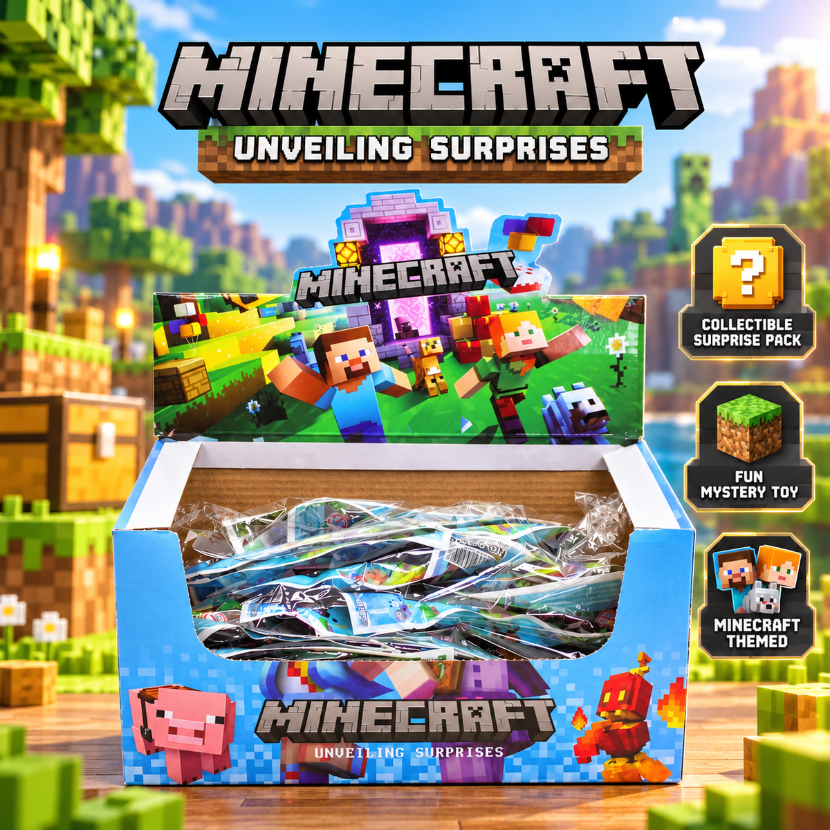 Minecraft Character Action Figure - Assorted Designs