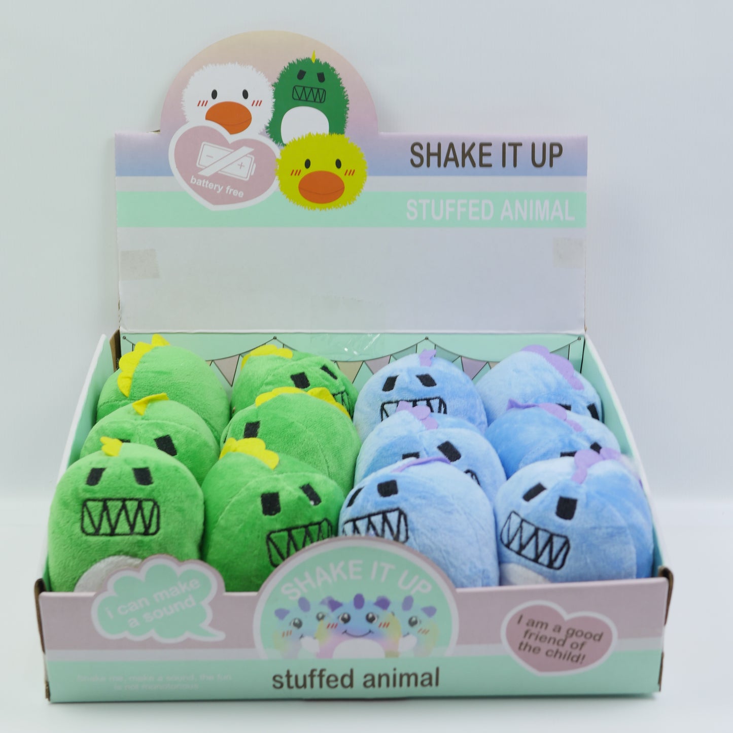 Mini Plush Monster Toy - Assorted Colors - for Kids