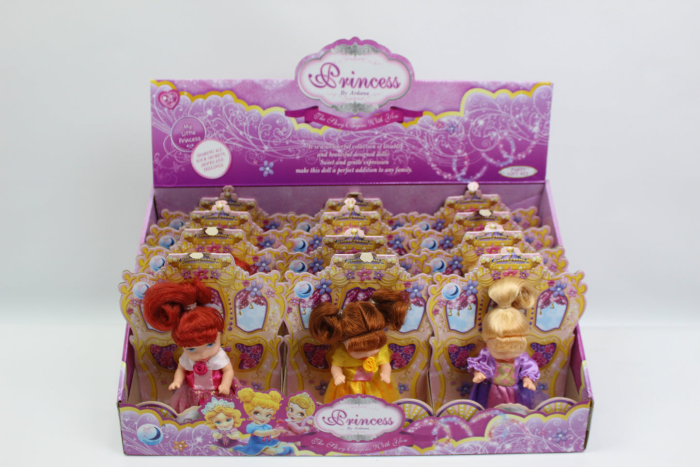 Mini Princess Doll in Wardrobe Case - Assorted Design