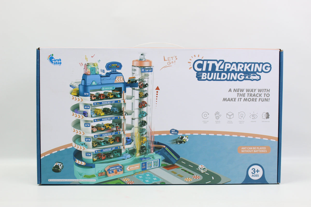 Multi-Level City Parking Garage Playset - Ages 3+