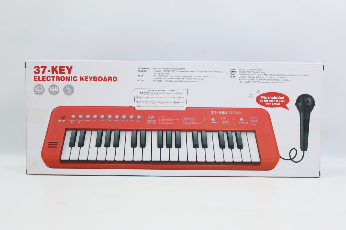 Musical Electronic Keyboard with USB Cable - 37 Keys