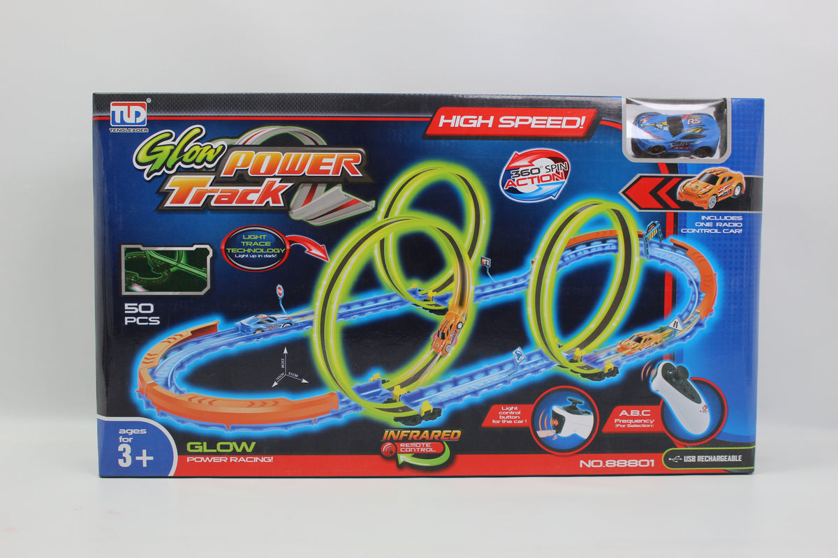 Musical Glow Racing Track Set - Ages 3+