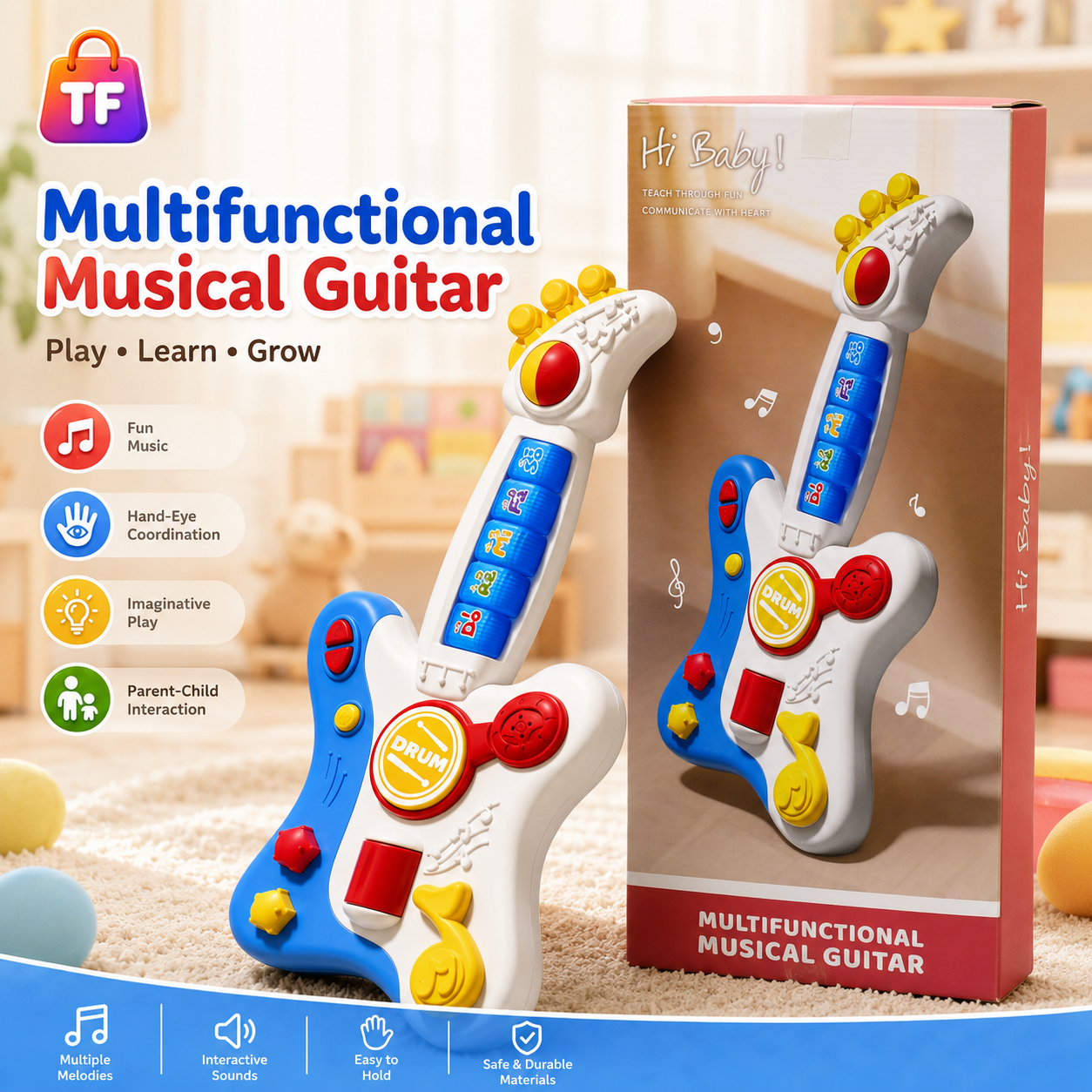 Musical Guitar Toy for Kids