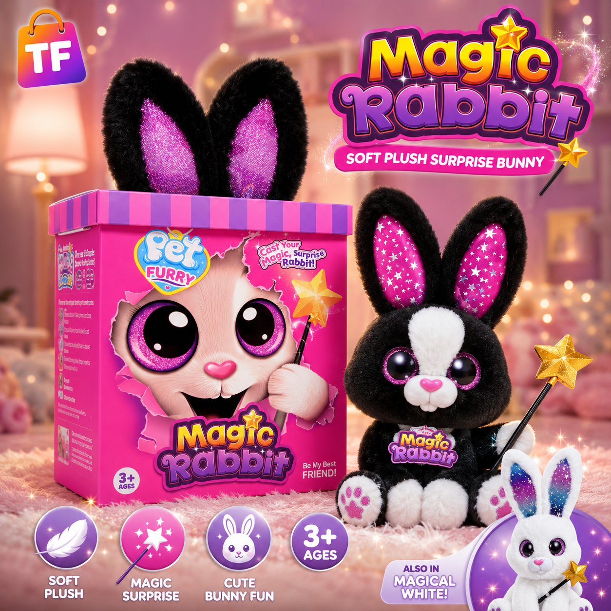 Musical Magic Rabbit Plush Toy