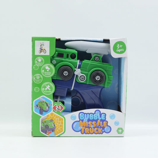 Musical Missile Bubble Truck - Green - Ages 3+