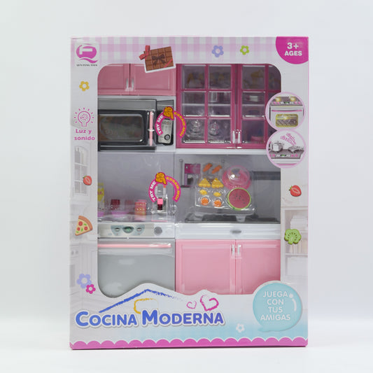 Musical Modern Kitchen Playset - Pink - Ages 3+