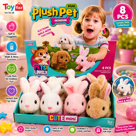 Musical Plush Rabbit Toy - Assorted Colors - Ages 3+