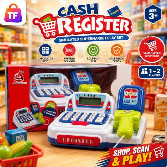 Musical Pretend Play Cash Register - Red - Ages 3+