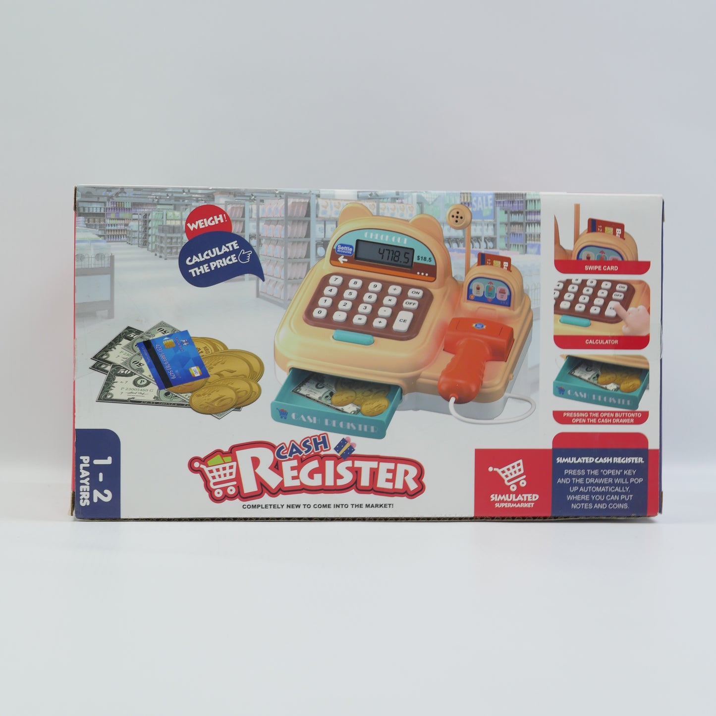 Musical Pretend Play Cash Register - Red - Ages 3+