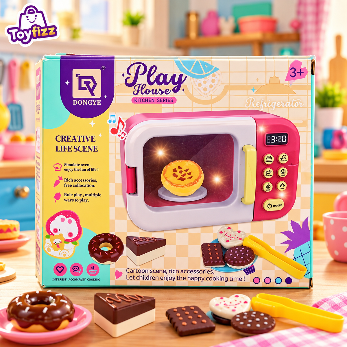Musical Pretend Play Kitchen Oven Set - Ages 3+