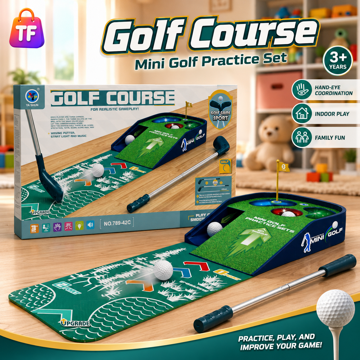 Musical Shooting Golf Play Set