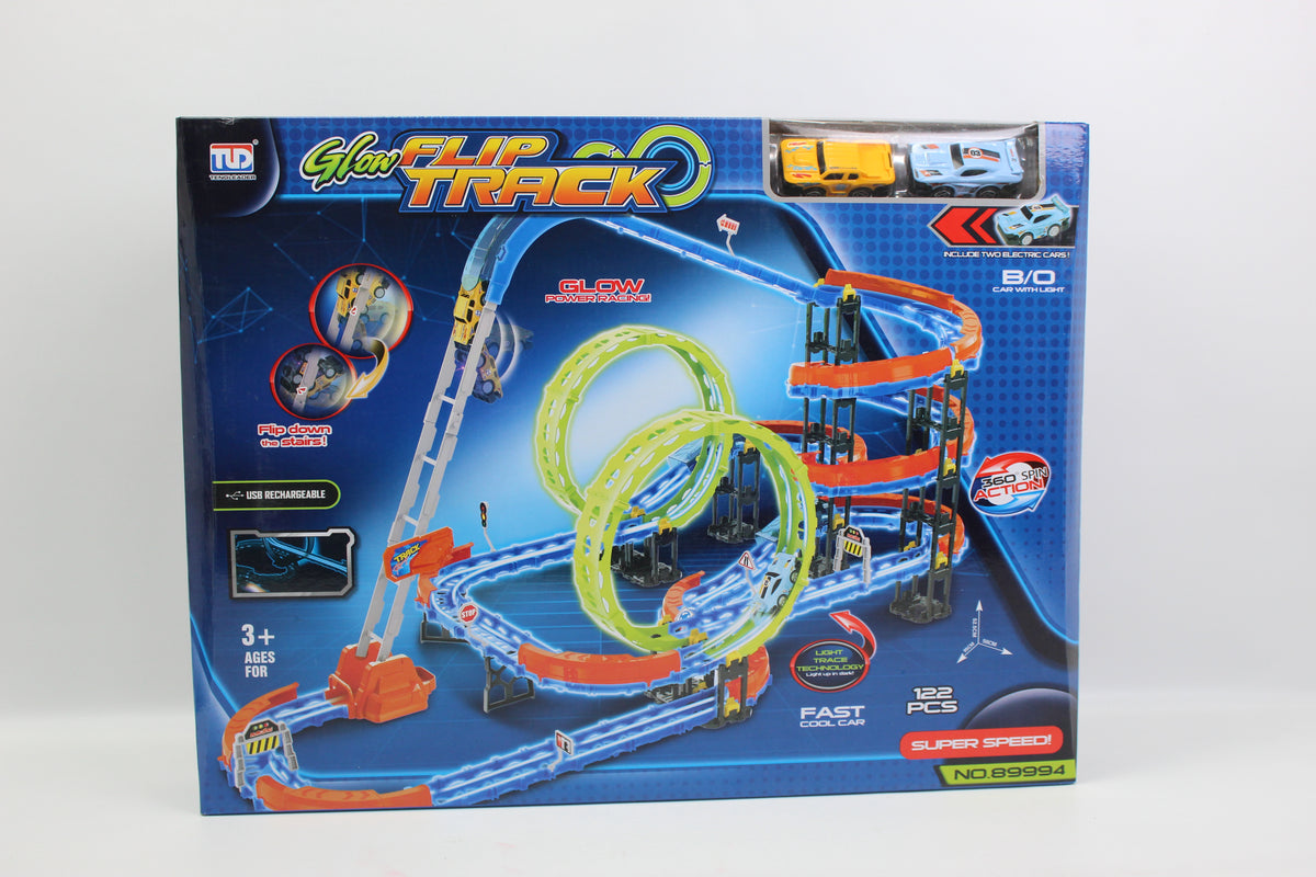 Musical Train Racing Track Play Set - Ages 3+