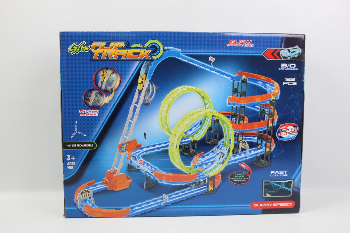 Musical Train Racing Track Play Set - Ages 3+
