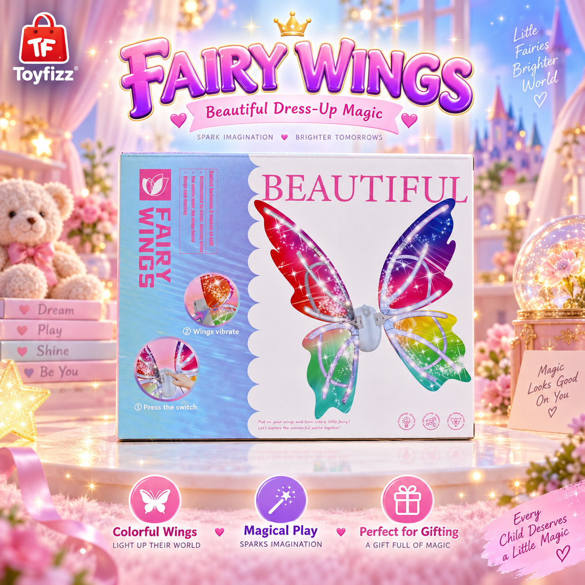 Musical Vibrating Fairy Wings