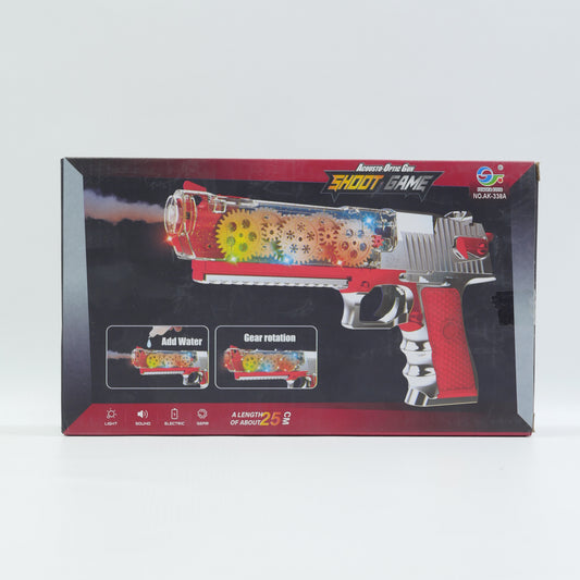 Musical Water Spray Blaster - Red - for Kids