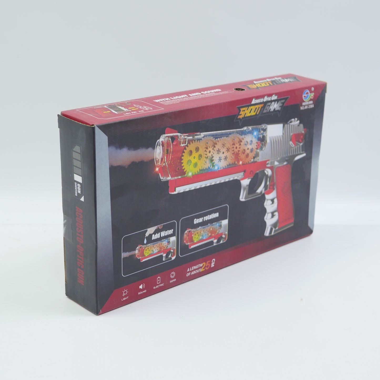 Musical Water Spray Blaster - Red - for Kids