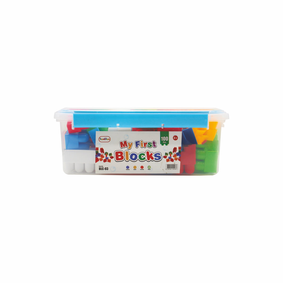 My First Blocks 100 Piece Building Blocks Bucket | Toys & Toys