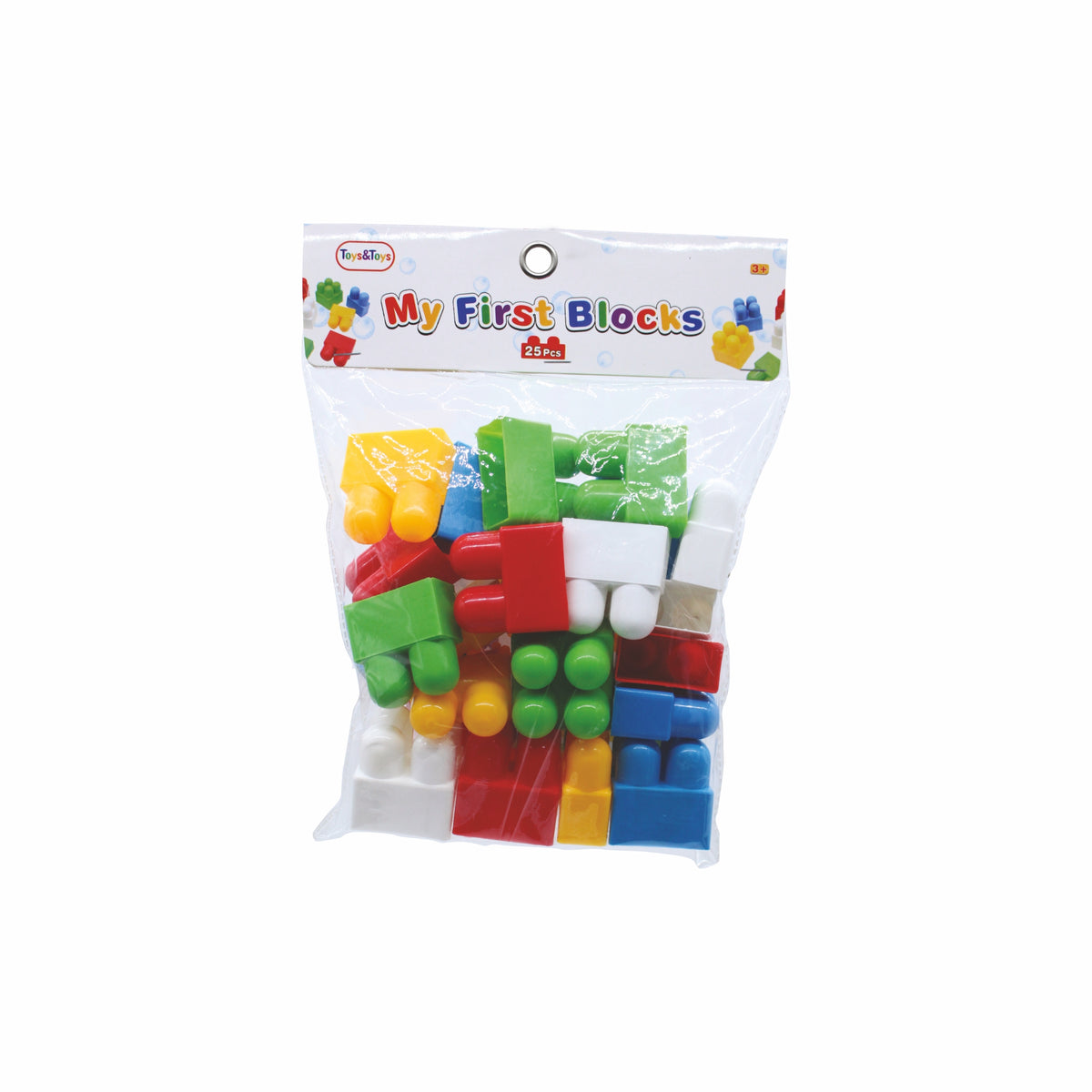 My First Blocks 25 Piece Building Blocks Bag | Toys & Toys