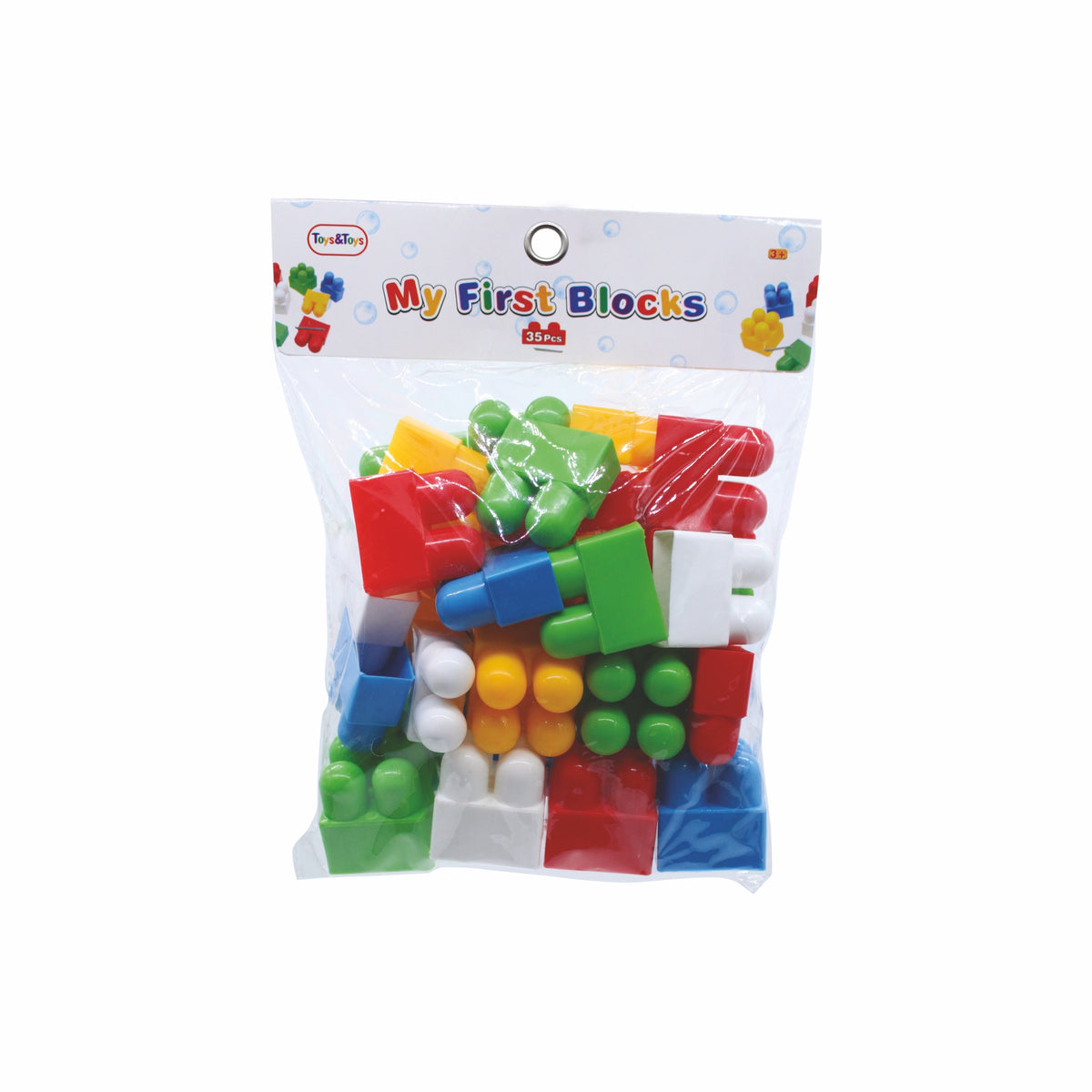 My First Blocks 35 Piece Building Blocks Bag | Toys & Toys