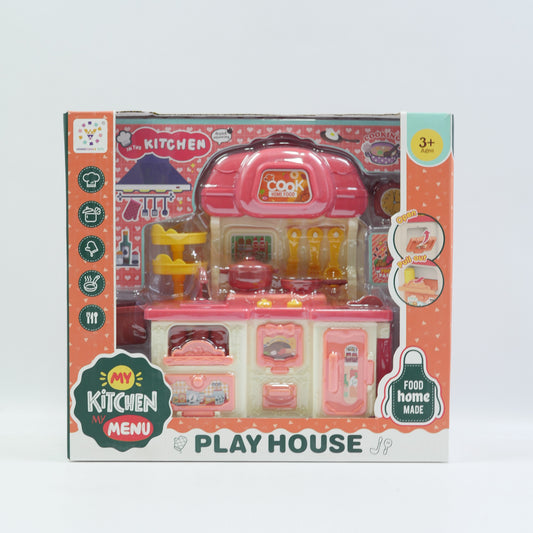 Mini Pretend Play Kitchen Set - Red - Ages 3+