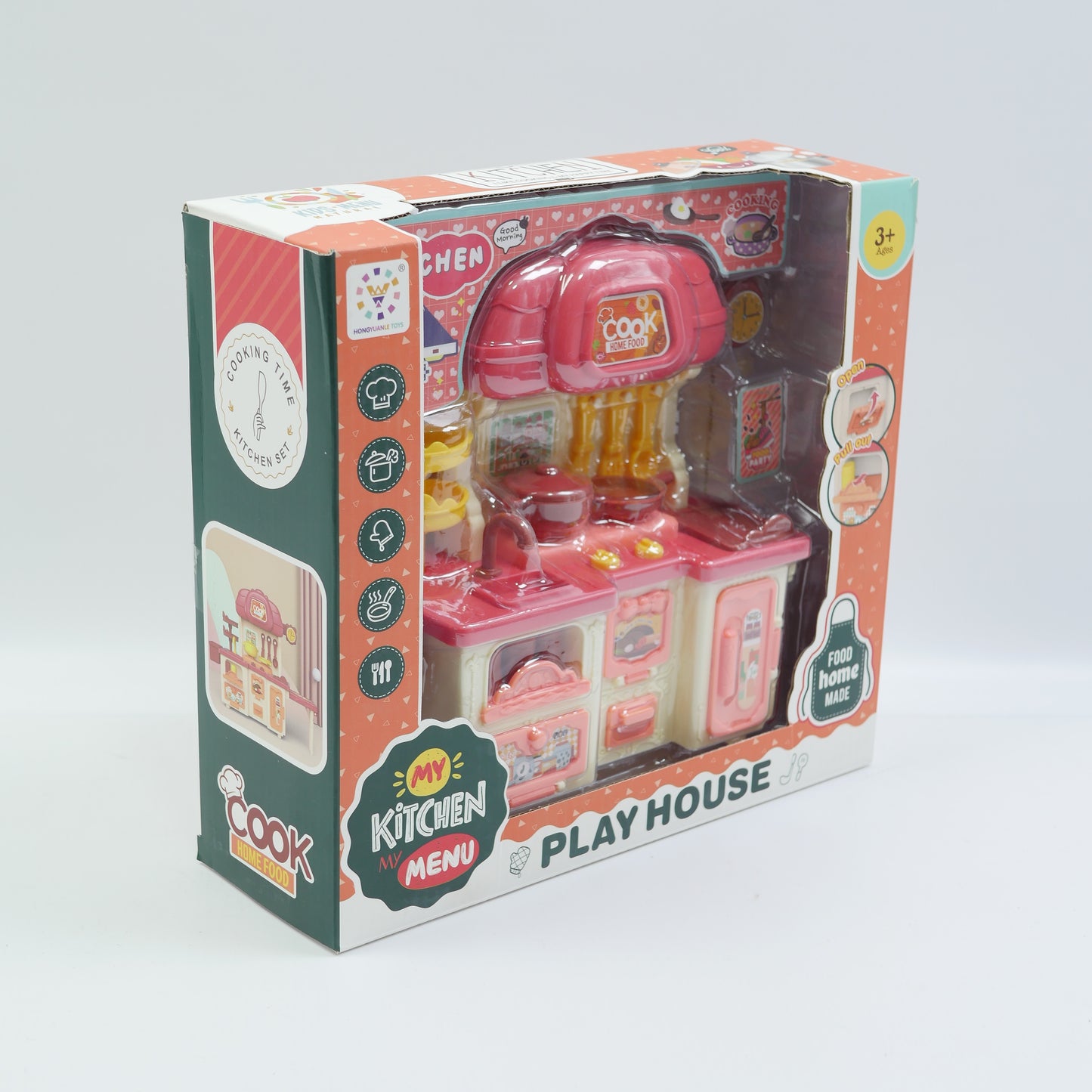 Mini Pretend Play Kitchen Set - Red - Ages 3+
