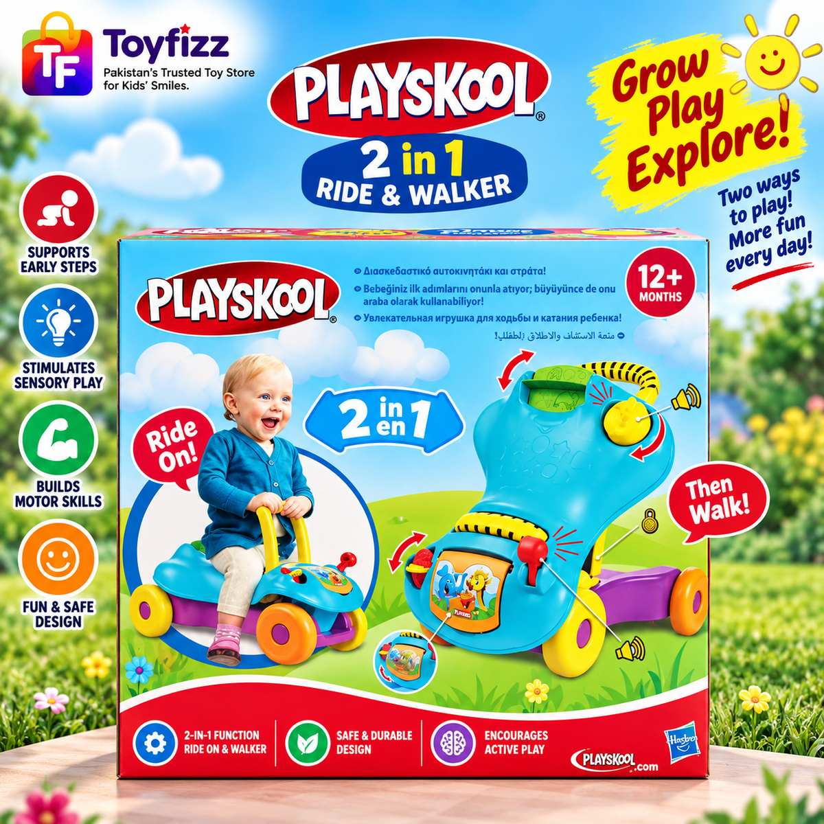 PLAYSKOOL WALK N RIDE WALKER