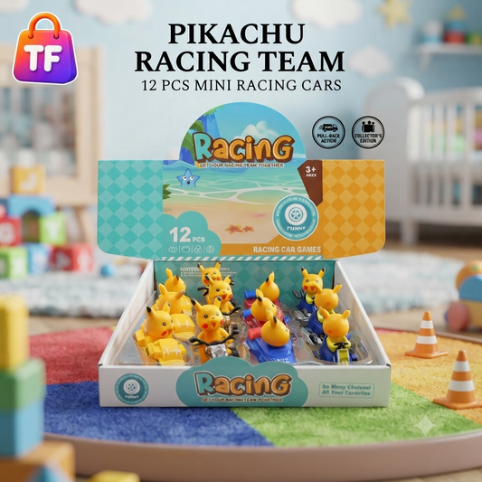 Pikachu Pull-Back Racing Car - Assorted Design - Ages 3+
