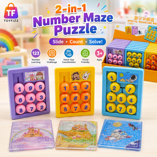 Pocket Digital Number Puzzle Game - Assorted Colors - for Kids