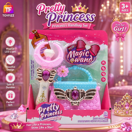 Princess Magic Wand Beauty Playset - Pink - Ages 3+