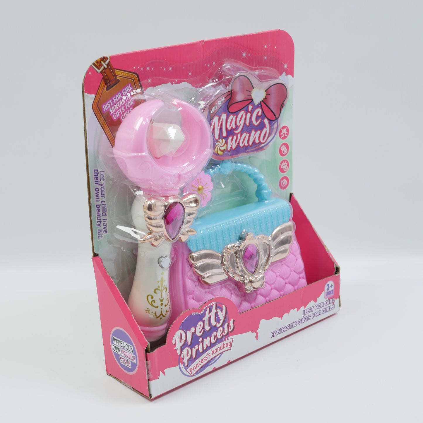 Princess Magic Wand Beauty Playset - Pink - Ages 3+