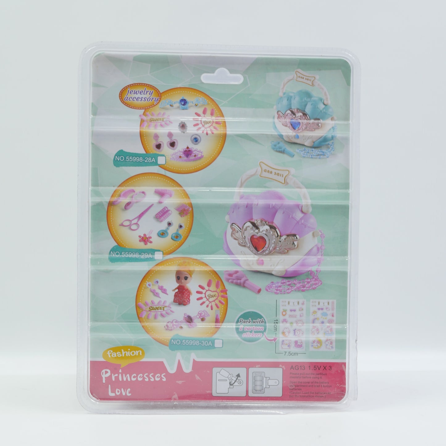 Princess Makeup Beauty Playset - Blue - Ages 3+