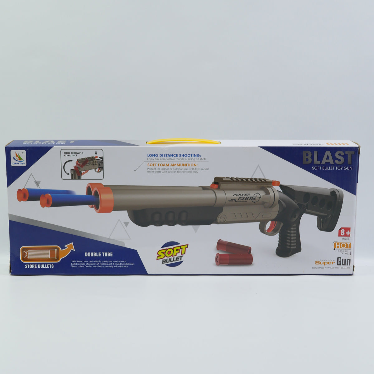 Pump-Action Soft Bullet Blaster - Ages 8+