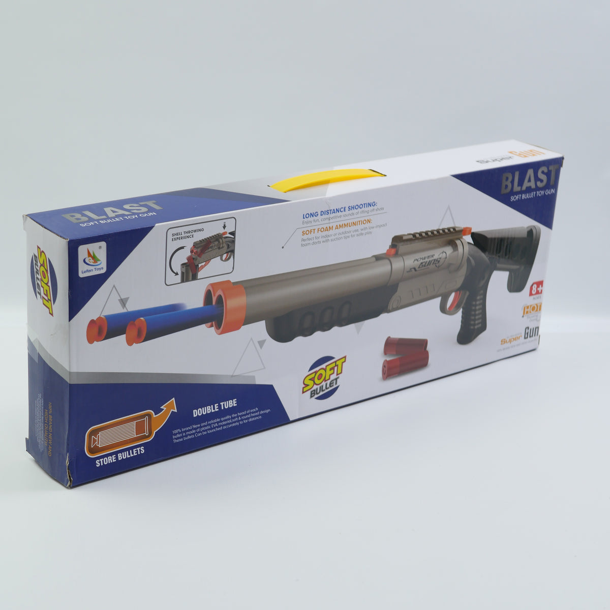 Pump-Action Soft Bullet Blaster - Ages 8+